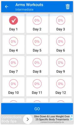 30 Day Home Workout android App screenshot 1